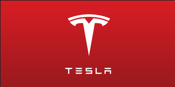 Tesla brand logo vinyl decal